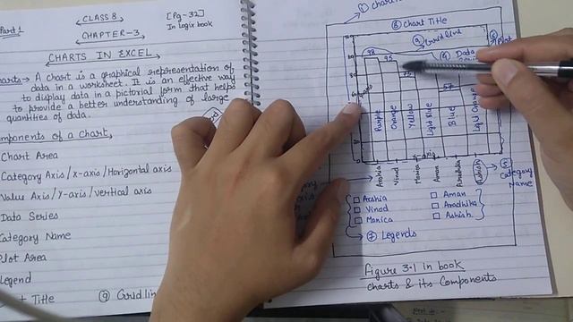 Computer, Class 8, Chapter 3, Part 1,Excel Charts ( Chart and it's Components) смотреть онлайн