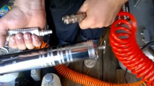 Плунжерные шприцы для нагнетания смазки - пневматические