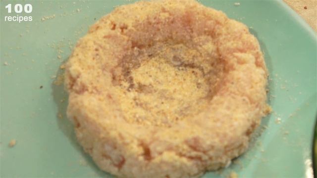 Котлеты гнезда из куриного фарша на сковороде. смотреть онлайн
