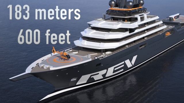 600ft 183m Expedition Yacht REV is largest in the World, AND it has a mission! смотреть онлайн
