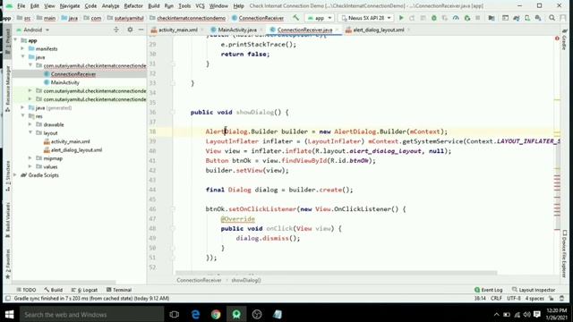 Check internet connection continuously in android studio | check internat connection show dialog смотреть онлайн