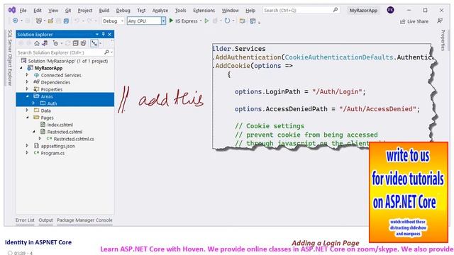 Login Page for Identity based Authentication (sample) смотреть онлайн