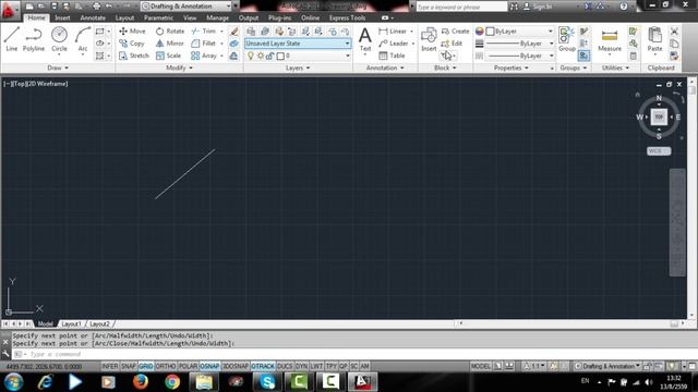 AutoCad การตั้งค่าเริ่มต้นในการเขียนแบบ ครั้งที่1 смотреть онлайн