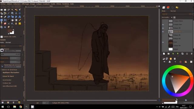 Night Wings Of Desire | GIMP Speed Painting смотреть онлайн