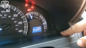Как отключить и включить режим ECO на Toyota Camry XV50 USA