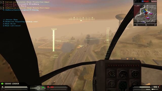 Battlefield 2 mod new Helicopter added [Apache 64D] - Operation Road Rage смотреть онлайн