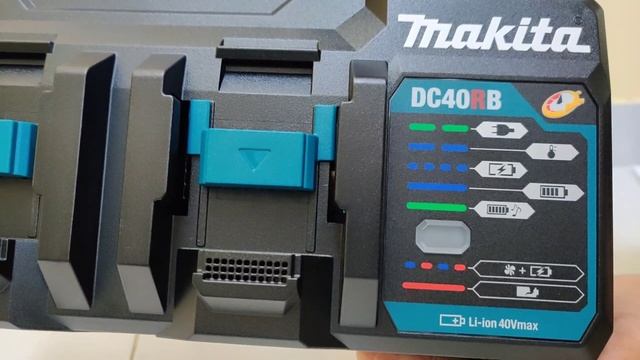Makita Set Battery 40V max 8Ahx2pcs and Two Port charger [ 191Y97-1 or PSKG1 ] смотреть онлайн