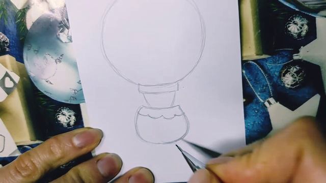 Как нарисовать ВОЗДУШНЫЙ ШАР / Рисунки на День Валентина / Лёгкий и простой рисунок смотреть онлайн