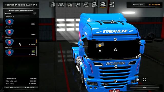 Scania Streamline + 2 Eixos Librelato Conjunto Klaina Para -ETS 2- смотреть онлайн