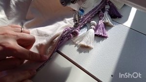 Бахрома (шашақ) тігу.Как пришить бахрому