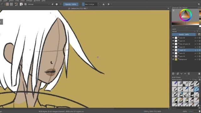 Speedpaint Character design | Digital drawing Krita | Arya смотреть онлайн