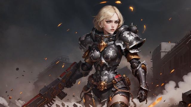 The Adepta Sororitas Reimagined In Anime Style With AI Art