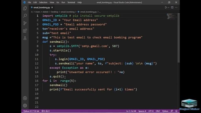 Send Bulk Emails Using Python ? ✅ смотреть онлайн