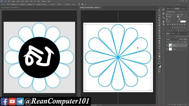 39 រៀនបង្កើត LOGO ខ្លួនឯងក្នុង Photoshop | Rean Computer 101 смотреть онлайн