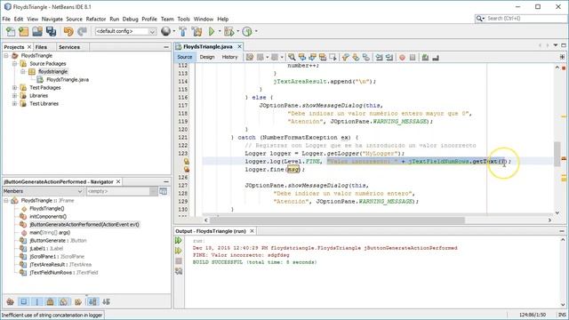 Ejemplo de uso de Logger en Java смотреть онлайн