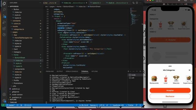 Crear Bottom Sheet solo con Modal (react native, typeScript) VIDEO 4 смотреть онлайн
