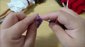 Платье с рюшами крючком.