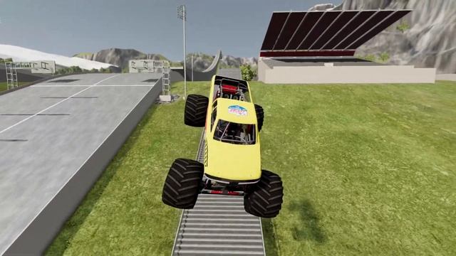 Monster Truck Vs Stairs #10 BeamNG.Drive
