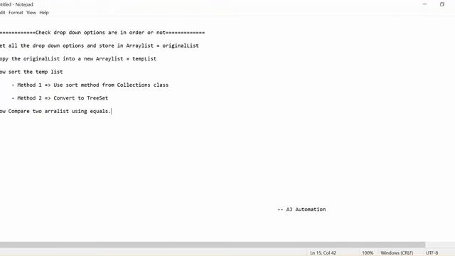 Session 6: How to check order of dropdown list using selenium webdriver Aj Automation смотреть онлайн