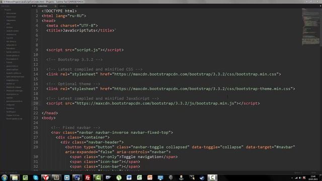 HTML/CSS #1: Установка и настройка Sublime Text смотреть онлайн