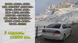 Дороги Европы #2 2018 Самара - Рим