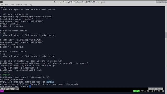 Linux 202 ( Cours 6 - gestionnaire révision GIT suite et FIN) смотреть онлайн