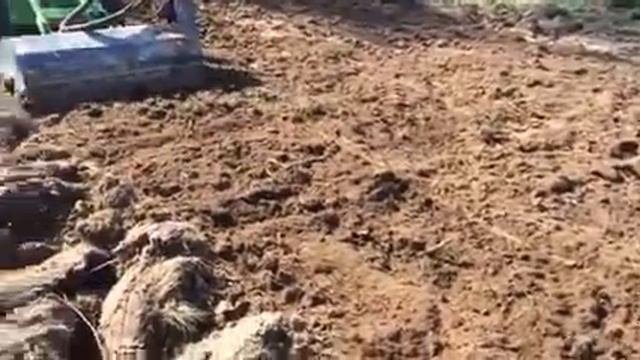 Вспашка земельного участка плугом. Минитрактор. (ч2) смотреть онлайн