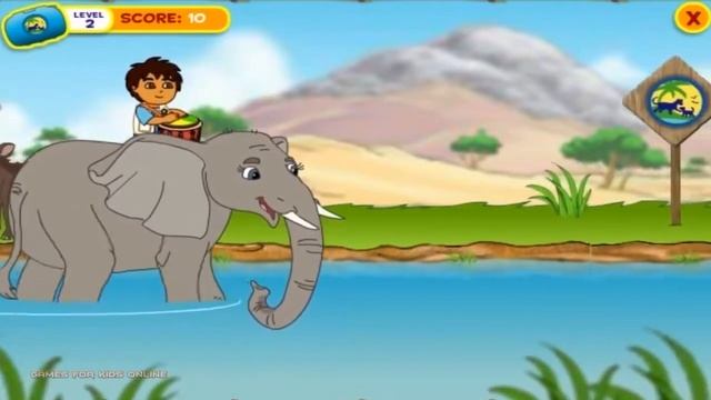 Go Diego Go Safari Rescue Games for children смотреть онлайн