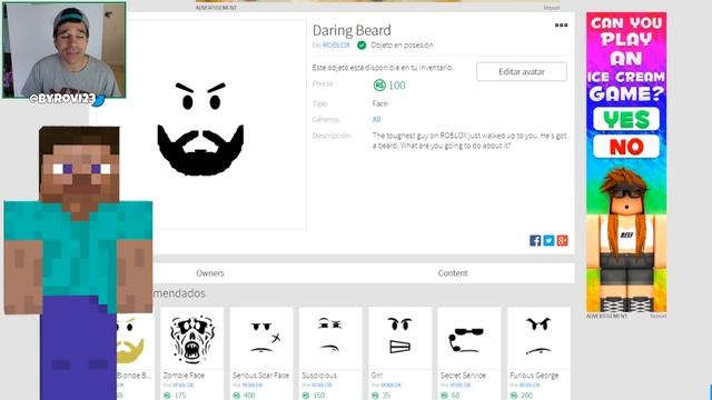 Creamos el PERFIL de MINECRAFT en ROBLOX !! | Rovi23 Roblox смотреть онлайн