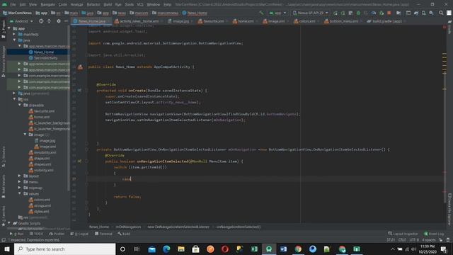 How to make a Bottom Navigation Bar in android studio? - Episode 29 (Part-2) - Android Development смотреть онлайн