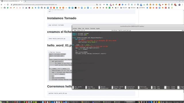 Hola Mundo en Python y Tornado en 5 minutos | Español смотреть онлайн