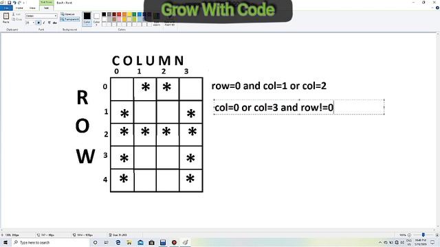 Star Pattern In C Programming Language || Printing Star as Alphabets A. смотреть онлайн