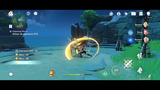 Genshin Impact Android Combat comparison - Lowest, Highest & Medium Graphics Settings (30 fps) смотреть онлайн