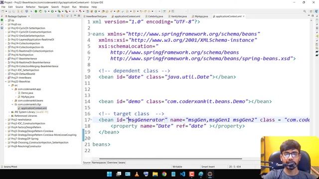 Spring Framework Tutorial: Bean Alias - Naming Beans | Spring Core Tutorial смотреть онлайн