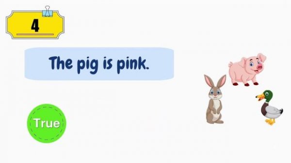 True or False for kids| Colours | Game | What colour is it?