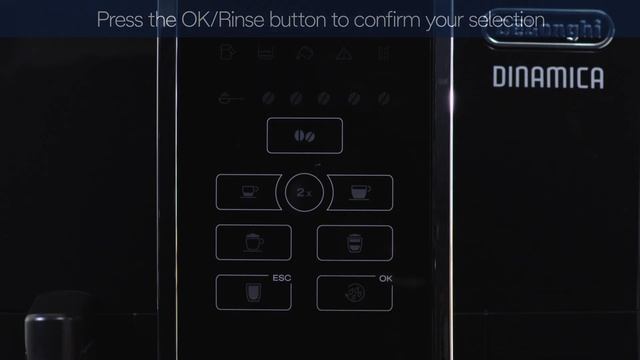 Dinamica ECAM 350.50.B | How to use control panel and menu settings смотреть онлайн