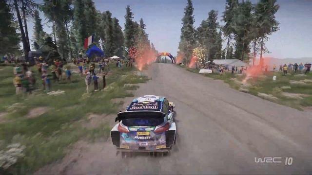 WRC 10 - Finland Shakedown - Ford Fiesta WRC (80 fastest time!) FLAT OUT смотреть онлайн