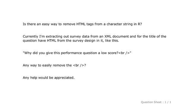 HTML : Remove HTML tags from string (R Programming) смотреть онлайн