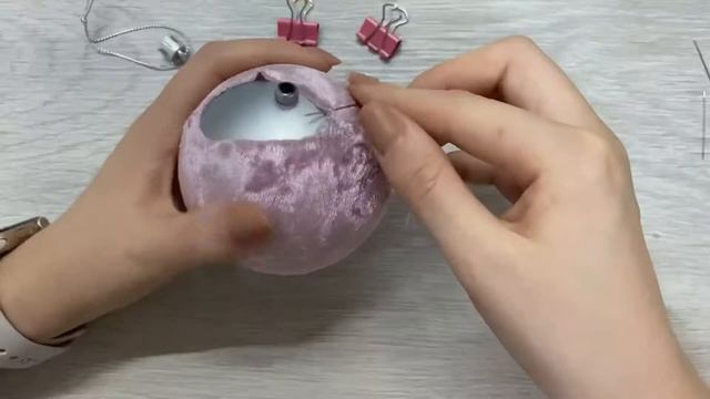 Обтянуть шар бархатом - это легко и просто! смотреть онлайн