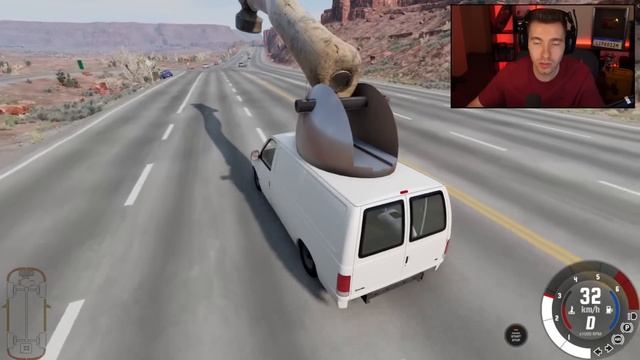DESCI uma ladeira contra um LASER GIGANTE no BeamNG Drive смотреть онлайн