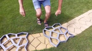 Садовые дорожки из бетона. Используем пластиковые формы
