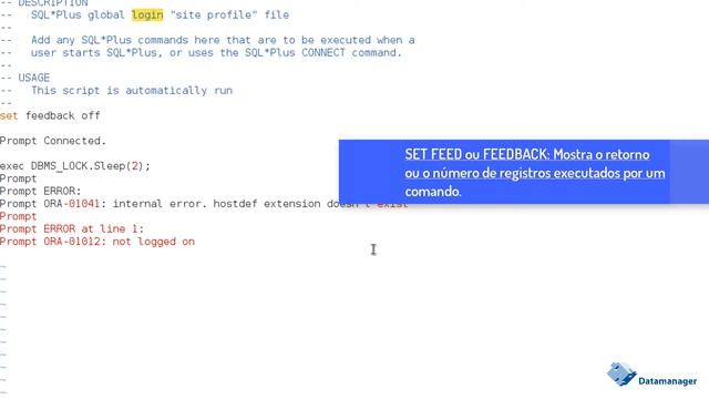 Oracle Database - Conheça o GLOGIN.SQL смотреть онлайн