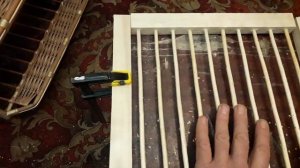 Прихожая из лозы своими руками.Тумбочка угловая,дверки.
