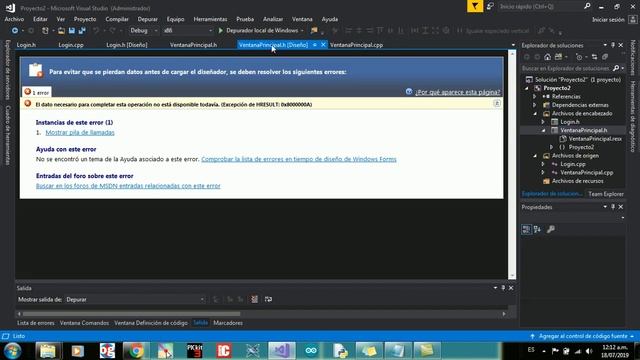 Windows Form Visual Studio 2017 CLR/C++ Ventana Login y Nuevas ventanas смотреть онлайн