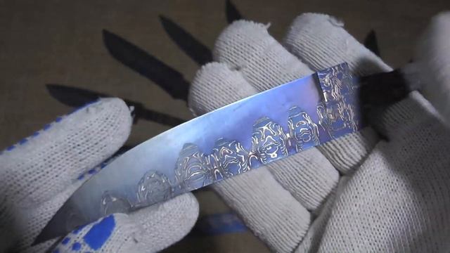 Клинки из ламинатного дамаска с никелем Обзор смотреть онлайн