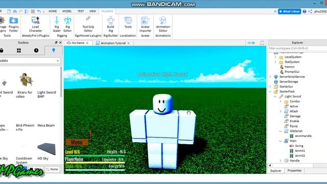 ROBLOX STUDIO | Give Away Light Sword [Add Animation Tutoral ] смотреть онлайн