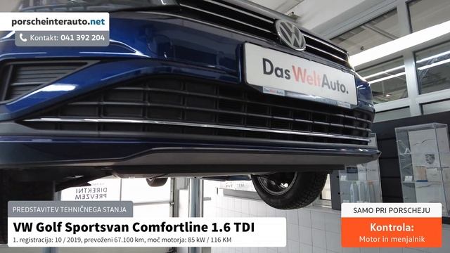 Volkswagen Golf Sportsvan Comfortline 1 6 TDI Tehnično