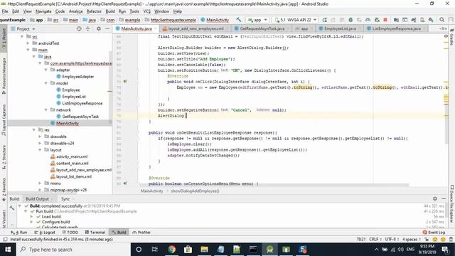 AndroidStudio tutorial - beginner | #25 | how to use HttpClient to get and post request (p2) смотреть онлайн