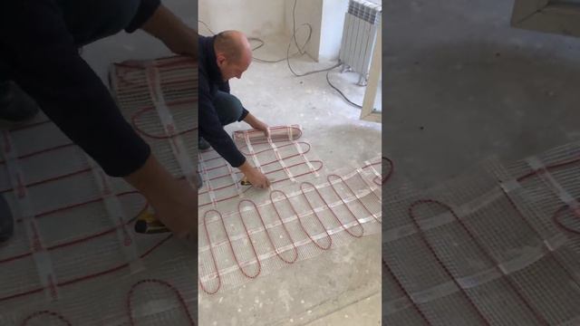 Теплый пол Warmstad в сан.узлах, кухне и прихожей комнате. ЖК "СЕН" смотреть онлайн