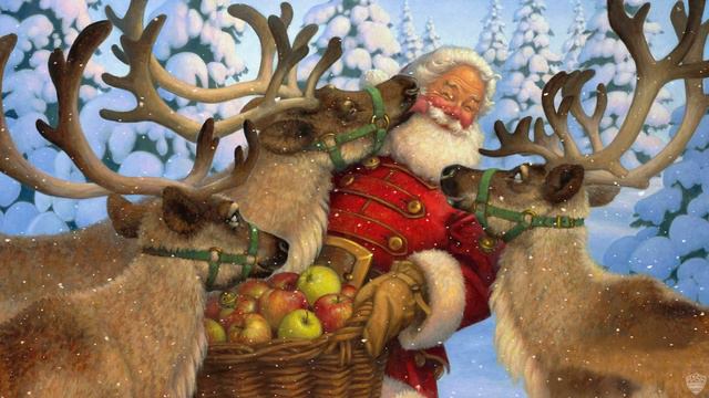 Dasher, Dancer & Donner Animated Screensaver/Wallpaper смотреть онлайн